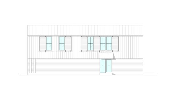 Exterior View of 2-story Modular Home with 3 bedrooms & 3 bathrooms 1,792 sqft project LivingHome 9 on USPrefabs.com