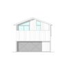 Exterior View of 2-story Modular Home with 3 bedrooms & 3 bathrooms 1,792 sqft project LivingHome 9 on USPrefabs.com