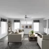 Interior of 1-story Home width 3 bedrooms 1369 sqft project Orchid 52 on USPrefabs.com