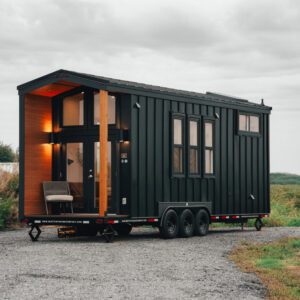 Exterior View of 1-story Tiny Home for 4 persons sleeping capacity 257 sqft project ONYX 2630 on USPrefabs.com