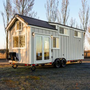 Exterior View of 1-story Tiny Home for 4 persons sleeping capacity 236 sqft project NAPA on USPrefabs.com