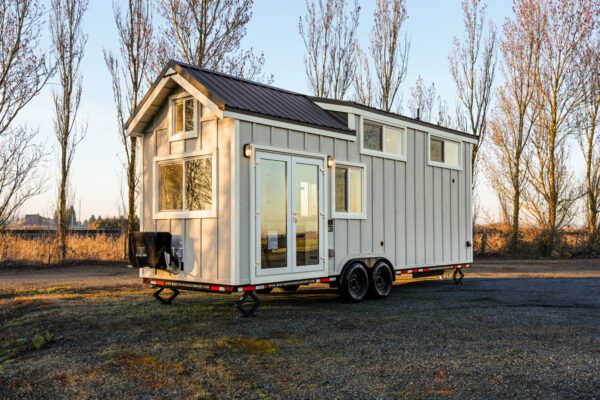 Exterior View of 1-story Tiny Home for 4 persons sleeping capacity 236 sqft project NAPA on USPrefabs.com