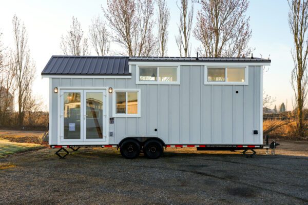 Exterior View of 1-story Tiny Home for 4 persons sleeping capacity 236 sqft project NAPA on USPrefabs.com