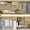 3D-Floorplan of 1-story Tiny Home for 2-4 person sleeping capacity 236 sqft project STR26 on USPrefabs.com
