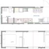 Floorplan of 1-story Tiny Home for 2-4 person sleeping capacity 236 sqft project STR26 on USPrefabs.com